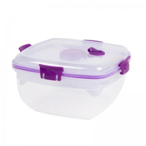 BPA-fri Plastic Let madlavningsbeholder med gaffel og sppon til frokost